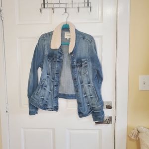 Denim jacket.